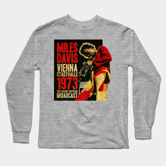 The Classic Miles Davis Long Sleeve T-Shirt by THEVARIO